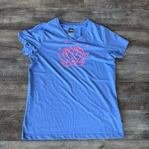The North Face Water Lilly Graphic Soft V-Neck Tee Shirt